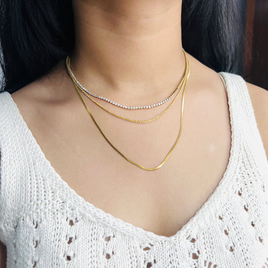 Tri Eleganza Necklace